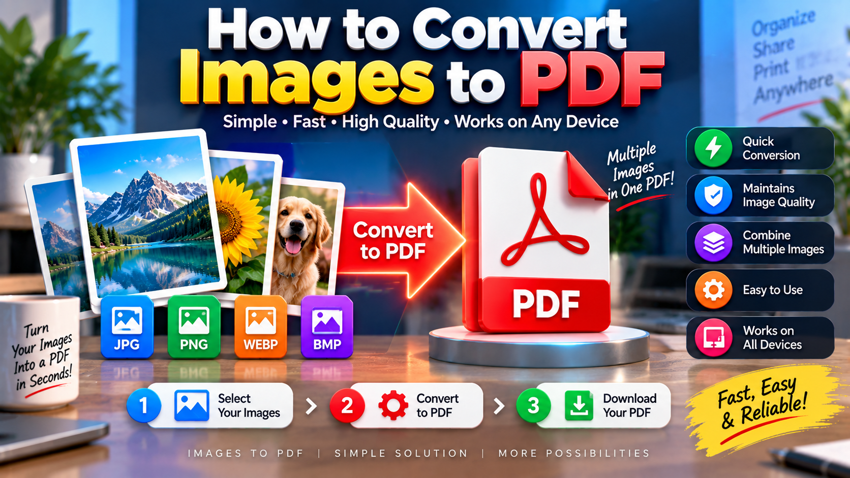 How to convert images to PDF