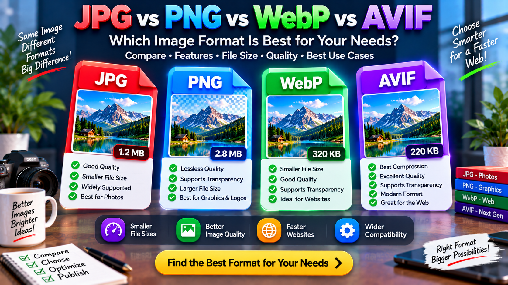 JPG PNG WebP AVIF comparison